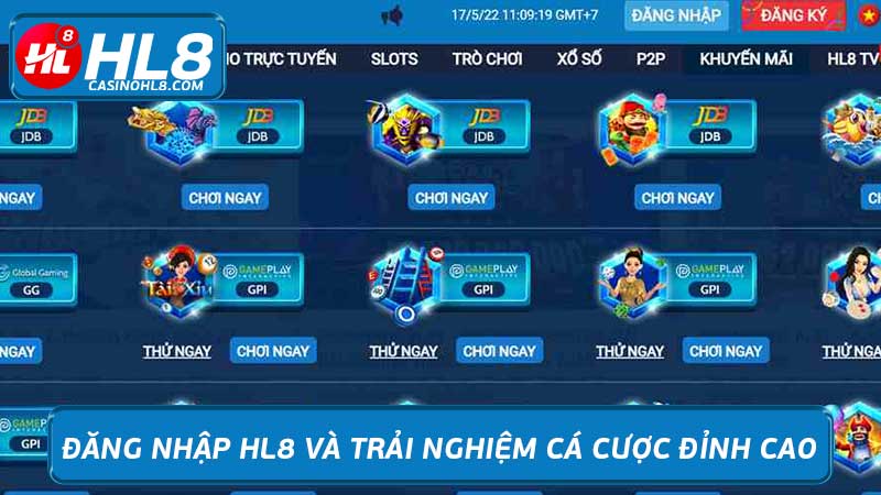 Đăng nhập HL8 và trải nghiệm cá cược đỉnh cao