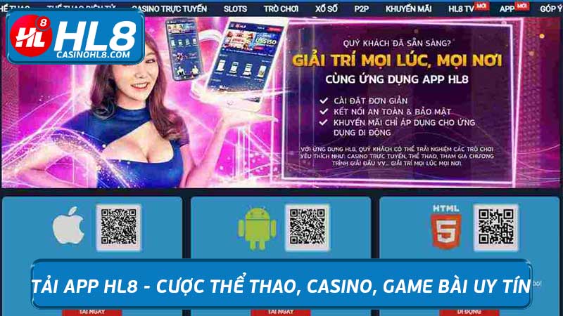 Tải App HL8 - Cược Thể Thao, Casino, Game Bài Uy Tín