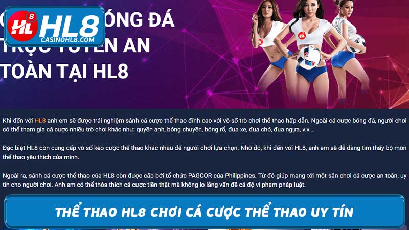 Thể Thao HL8 Cá Cược Thể Thao Trực Tuyến Uy Tín